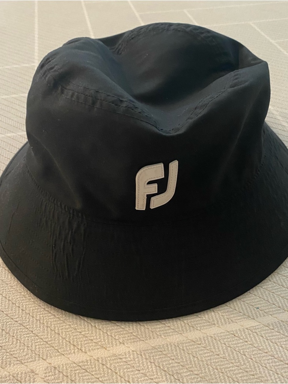 FootJoy Black DryJoys Tour Golf Bucket Hat Unisex Size XL